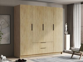 Ντουλάπα Sofia τετράφυλλη-Λευκό - Χρυσό