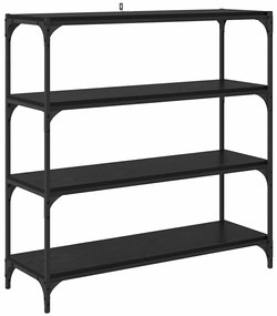 vidaXL Βιβλιοθήκη Μαύρη Οξυά 100 x 33 x 100 εκ.