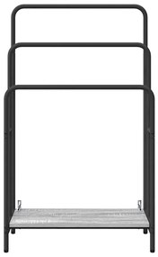 vidaXL Ράφι Ρούχων Γκρι sonoma 60 x 30 x 100.5 εκ Επεξεργασμένο ξύλο