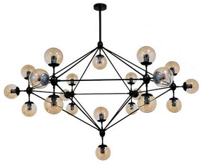Φωτιστικό Οροφής Sentinel 01638 21xE27 Φ170x136cm Black-Honey GloboStar