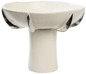 Διακοσμητικό Μπωλ NIX102 24,5x24,5x19,3cm White-Silver Espiel Ceramic