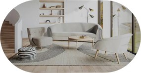 Καθρέπτης Τοίχου Διαφανές / Χρυσό RIORS 45x2,2x85