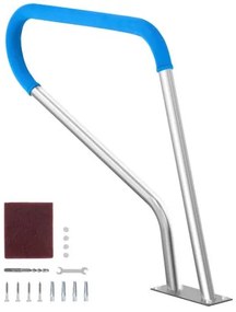 VEVOR Pool Handrail 39 x 32 inch Stainless Steel with Base Plate for Spas