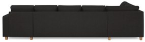 Γωνιακός Καναπές Scandinavian Choice C157, Ανθρακί, Δρυς, 344x199x80cm, Πόδια: Ξύλο | Epipla1.gr