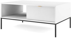 Lh-homefurniture Τραπεζάκι Nova Λευκό Μ104xΠ68xΥ46cm P_Nova_40b-B