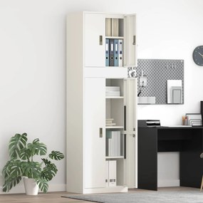 vidaXL Ντουλάπι αποθήκευσης 2 τμχ. 60 x 40 x 210 εκ Ατσάλι Κλειδώσιμο