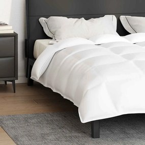 vidaXL Χειμερινό Παπλωματοθήκη Λευκό 200 x 200 cm Φτερό