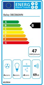 Συμβατικός Απορροφητήρας Balay 3BC066MN Μαύρο