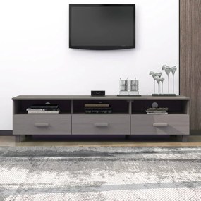 vidaXL Έπιπλο Τηλεόρασης HAMAR Αν. Γκρι 158x40x40εκ. Μασίφ Ξύλο Πεύκου