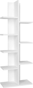 Βιβλιοθήκη Λευκό TREE 45x22x121,8