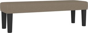 vidaXL Κρεβάτι Boxspring με Στρώμα Taupe 180x200 εκ. Υφασμάτινο