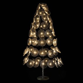 XMAS GLOW FLOWER 180 LED ΔΕΝΤΡΟ ΘΕΡΜΟ ΦΩΣ COPPER PVC H180cm