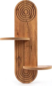 Ραφιέρα τοίχου Artwill Megapap Mdf χρώμα oak 46x13x70εκ.