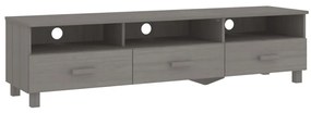vidaXL Έπιπλο Τηλεόρασης HAMAR Αν. Γκρι 158x40x40εκ. Μασίφ Ξύλο Πεύκου