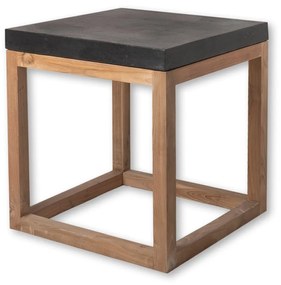 Side Table S Line 50cm X 50cm βοηθητικό με επιφάνεια terrazzo SS433-0071