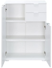 Σιφονιέρα Bristol 130, Άσπρο, Με συρτάρια και ντουλάπια, Αριθμός συρταριών: 2, 101x71x35cm | Epipla1.gr