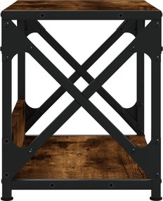 vidaXL Βάση Εκτυπωτή 2 Επιπέδων Καπνιστή Δρυς 44x26x31,5 εκ Επεξ. Ξύλο