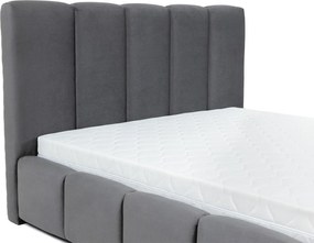 Επενδυμένο κρεβάτι Wizko 140Χ200Χ 112 CM ΜΑΥΡΟ