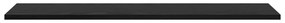 vidaXL Δίσκος Βιβλιοθήκης 4 pcs Μαύρο 100 x 40 x 1.5 εκ. Μοριοσανίδα
