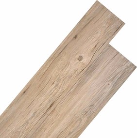 vidaXL Πλάκες Δαπέδου 18 pcs Καφέ 5,26 τ.μ. PVC