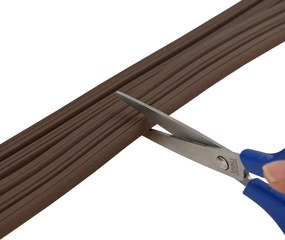 vidaXL Αυτοκόλλητη σφραγίδα παραθύρου Καφέ 10 x 6 mm 100 m EPDM αφρός