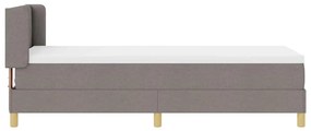 vidaXL Κρεβάτι με Ελατήρια με στρώμα Taupe 80 x 200 cm ύφασμα