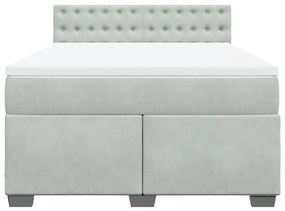 ΚΡΕΒΑΤΙ BOXSPRING ΜΕ ΣΤΡΩΜΑ ΑΝΟΙΧΤΟ ΓΚΡΙ 140X190 ΕΚ. ΒΕΛΟΥΔΙΝΟ 3286318