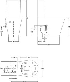 Λεκάνη SANITANA Glam πλήρης