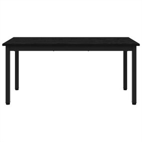 vidaXL Τραπεζάκι σαλονιού Μαύρη Οξυά 100 x 50 x 45 cm