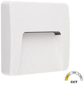 Adeleq Φωτιστικό LED PC Επίτοιχο Εμμέσου Φωτισμού Τετράγωνο 3W CCT IP65 Λευκό 3-97308