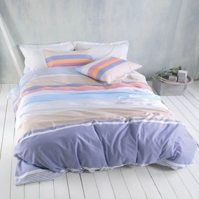 Σεντόνια Φανελένια Jesse (Σετ 3τμχ) Blue Ρυθμός Semi-double 160x260cm 100% Cotton Flannel