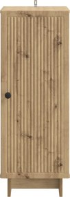 vidaXL Πλαϊνό γραφείο Artisan Δρυς 33 x 34,5 x 90 εκ