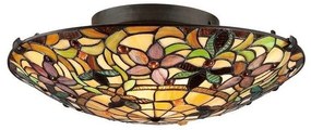 Πλαφονιέρα Φωτιστικό Οροφής 2xE27 Μπρονζέ Tiffany Kami QZ-KAMI-F Elstead Lighting-QZ-KAMI-F-Μπρονζέ QZ-KAMI-F