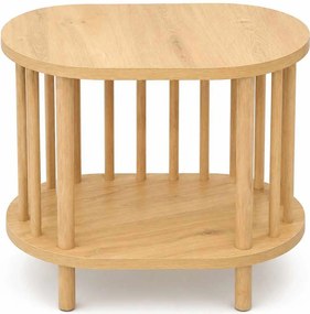 Βοηθητικό Τραπεζάκι Sapphire Δρυς MEFRAS 45x30x43