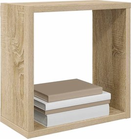 vidaXL Ράφια Κύβοι Τοίχου 2 τεμ. Sonoma Δρυς 30 x 15 x 30 εκ.