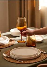 Stewehome Σετ ποτηριών κρασιού 12 τεμαχίων σε κεχριμπαρένιο χρώμα