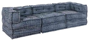 vidaXL Μαξιλάρι 3 pcs Μπλε 70 x 70 x 54 εκ Πολυεστέρας