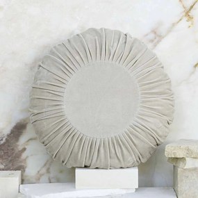 Βελουτέ Διακοσμητικό Μαξιλάρι (Φ45) Nima Pillows Velluto Beige