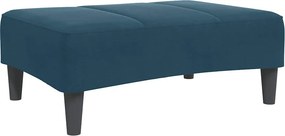vidaXL Υποπόδιο Μπλε 77x55x31 εκ. Βελούδινο