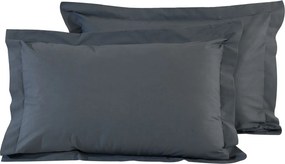 Ζεύγος Μαξιλαροθήκες Oxford (50x70) Das Home Best Line Γκρι