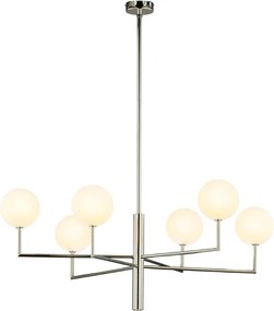 Κρεμαστό Πολύφωτο Feme Φ104cm Νίκελ