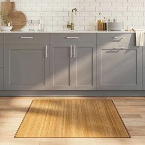 vidaXL Χαλί Τετράγωνο Φυσικό 100 x 100 εκ. Μπαμπού