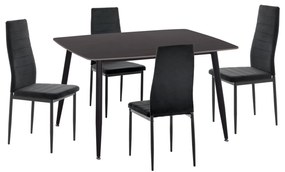 ΣΕΤ ΤΡΑΠΕΖΑΡΙΑΣ 5ΤΜΧ RAVEN HM21224.02 ΚΕΡΑΜΙΚΟ TOP ΜΑΥΡΟ ΜΑΡΜΑΡΟ--ΒΕΛΟΥΔΟ ΜΑΥΡΟ