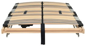vidaXL Βάση κρεβατιού με λάμες Καφέ 80 x 190 cm Στερεό Ξύλο Μηλιάς