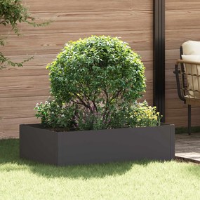 vidaXL Περίγραμμα γκαζόν 100 x 60 x 35 cm Ατσάλι Μαύρο