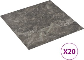 vidaXL Αυτοκόλλητα Πλάκες Δαπέδου Πολύχρωμο 30,5 x 30,5 εκ 20 τεμ. PVC