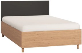 Κρεβάτι Simple-120 x 200-Φυσικό - Μαύρο