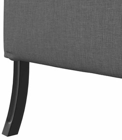 vidaXL Καναπές Υψηλής Πλάτης Σκούρο γκρι 109 x 56 x 121 εκ. ύφασμα
