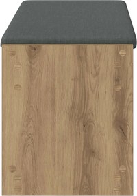 vidaXL Παγκάκι Χαλωρίου με μαξιλάρι Τεχνίτικη Δρυς 103 x 38 x 45 εκ