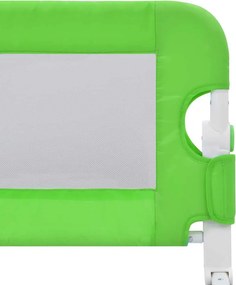 vidaXL Μπάρα Κρεβατιού Προστατευτική Πράσινη 120x42 εκ. από Πολυεστέρα